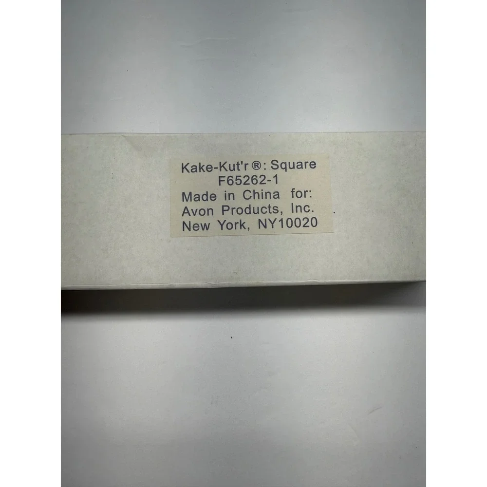 Avon Kake-Kut'r Square Stainless Steel Cake Slicer Server F65262-1 NIB Vintage
